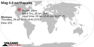 Moderate mag. 4.7 earthquake - Chouteau County, 17 mi northeast of Great Falls, Cascade County, Montana, United States, on Thursday, Jan 29, 2026, at 12:41 pm (GMT -7)