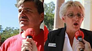 The seat of Capricornia is still too close to call between ALP candidate Peter Freeleagus and LNP candidate Michelle Landry. (Alice Roberts - ABC Local) - r1173285_14927026