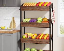 Image of Tiered shelves for vegetables