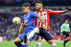 Cruz Azul in action during the Liga MX semifinals