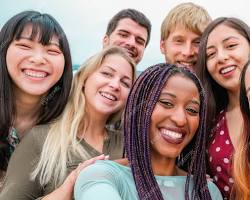 Image of Group of students from different cultures and ethnicities