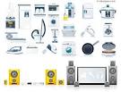 Home appliances icons Free vector for about (8) Free