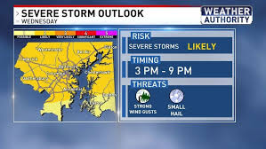 WEATHER ALERT | Severe thunderstorm watch issued for parts of Maryland until 8 p.m.