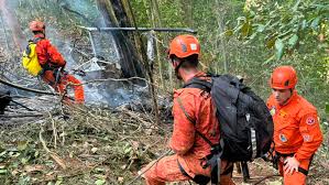 Cuatros muertos al estrellarse un helicóptero en la selva de Río de Janeiro