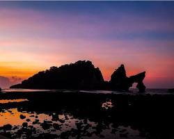 Gambar Pantai Atuh sunrise Bali