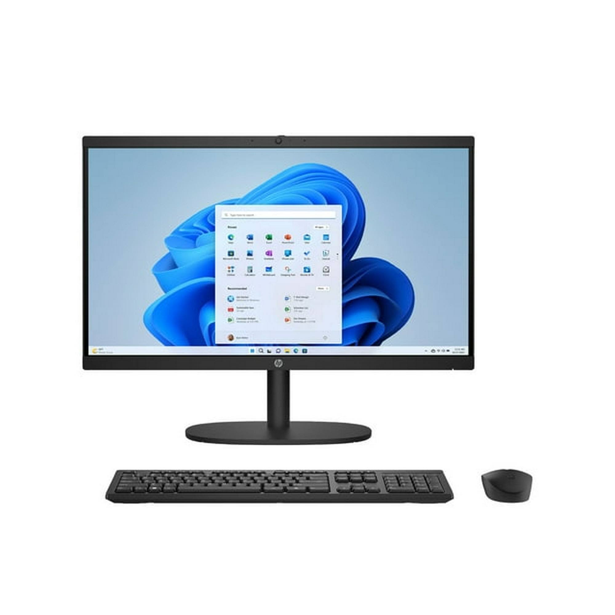 Hp 21.45 inch All-in-One Desktop FHD Display Intel Pentium 8g/128ssd Windows 11 Home in S Mode Jet Black