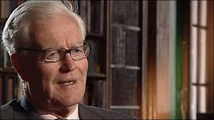 Douglas Hurd starts the discussion on Anthony Trollope&#39;s 1875 satire The Way We Live Now which deals with financial corruption and politics. - _45927533_douglas_hurd_bbc