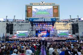 There is magic to Stadium of Fire — and extra nerves for those on the mic