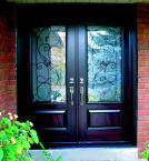 Steel or fiberglass door