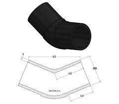 1" IPS 45 DEGREE ELBOW HDPE BUTT DR11 – Poly Pipe Solutions
