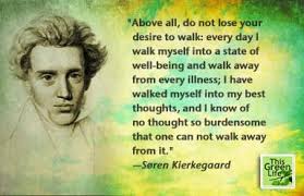 Walking Quotes by Muir, Thoreau, Kierkegaard and Davies | This ... via Relatably.com