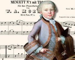 Image of Mozart's early compositions