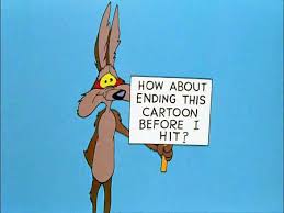 Image result for wile e coyote falling