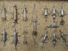 Antique metal fishing lures