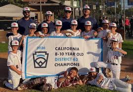 Goleta Valley South LL 10U All-Stars Win District 63 Title, Advance to Section 1 Tournament