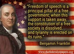 Benjamin Franklin Poster, Freedom of Speech political correctness ... via Relatably.com