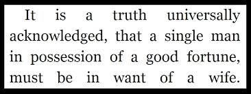 A Truth Universally Acknowledged: Articles About Marriage Must ... via Relatably.com