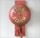 Antique fire alarm bell