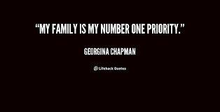 My family is my number one priority. - Georgina Chapman at ... via Relatably.com