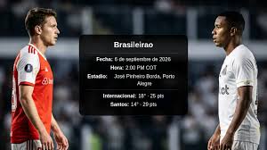 Internacional y Santos se miden en el Brasileirao: un duelo crucial por la permanencia en Porto Alegre