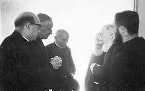 Image result for Photo of Archbishop Lefebvre with Padre Pio
