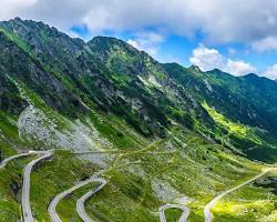 Imagen de la autopista Transfagarasan, Rumania