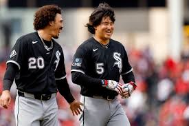 Munetaka Murakami baseball White Sox slugger swinging at home plate during 2026 MLB season