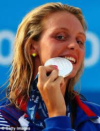 Fran Halsall. Swimming to silver: Fran shows of her Women&#39;s 100m Freestyle medal at last year&#39;s world championships - article-1331587-05E97AE7000005DC-621_306x402