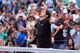 Darwin Blanch prepares for his Taylor Fritz first round match at the US Open
