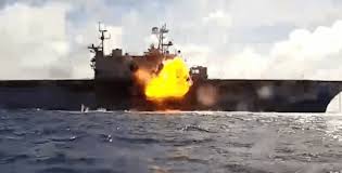VÍDEO: Afundamento do cruzador USS Mobile Bay e navio de assalto USS Peleliu durante a RIMPAC 2026
