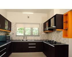 U-shaped modular kitchen