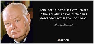 Winston Churchill quote: From Stettin in the Baltic to Trieste in ... via Relatably.com