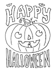 Happy halloween pictures to color