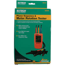 Extech - 3 Phase, 40 to 600 VAC, 2 to 400 Hz, 32 to 104°F ...