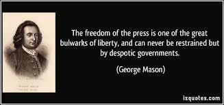 Freedom of the press Quotes. QuotesGram via Relatably.com