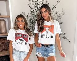 Image of Graphic tees country concert outfit