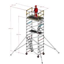 High quality 2-12m aluminum alloy scaffolding tower Mobile ...
