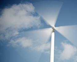 wind turbine spinning