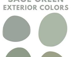 Top 10 Brick House Paint Colors for 2024: Sage exterior house paint color