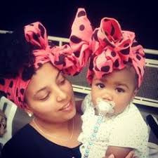 Image result for baby girl and mummy head wrap