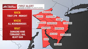 Live updates: Tornado Watch in effect as storms move through Philly region