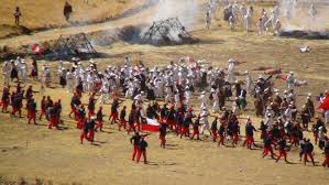 Resultado de imagen para fotos escenificacion de la batalla de pucará y marcavalle