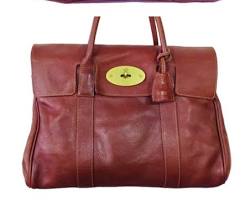 Image of Mulberry Bayswater satchel in rich tan leather