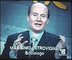 on television at Maurizio Costanzo Show. &quot;Canale 5&quot;, Italy, May 15, 1998 - intro