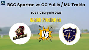 Who will Win BCC Spartan vs CC Yullis / MU Trakia? Match Prediction – ECS T10 Bulgaria 2025