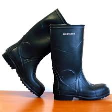 Rugged conductive shoes for static environments