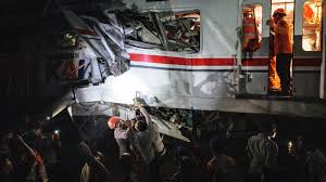 Trains Collide in Indonesia, Killing at Least 14 and Injuring Dozens