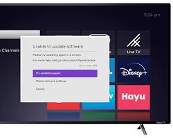 Image of software update screen on Roku