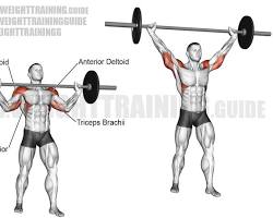 Overhead press exercise