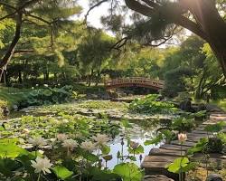 Hình ảnh về natural stone lotus bud in a serene garden